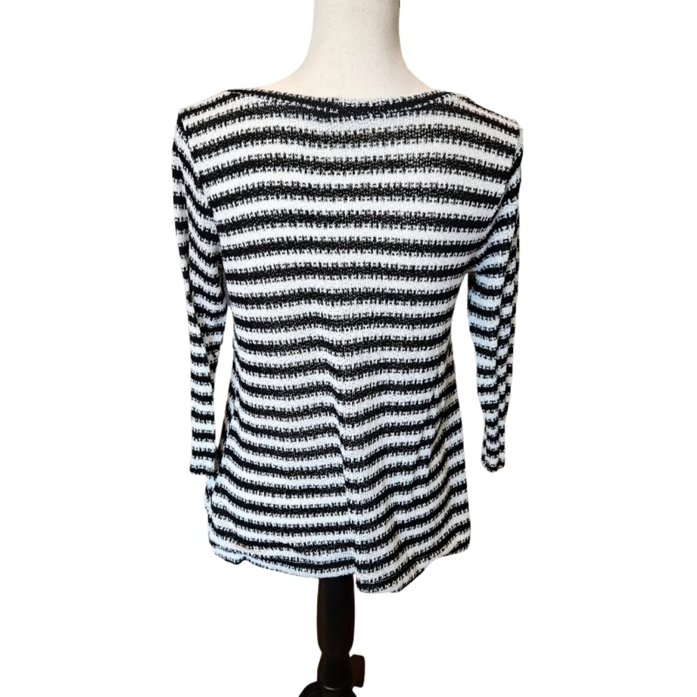 Papermoon Black and White Striped Sweater